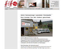Tablet Screenshot of holzerkaminbau.ch